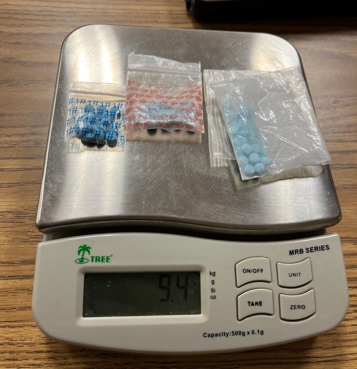 Drugs and items seized from Kevin Johnson arrest